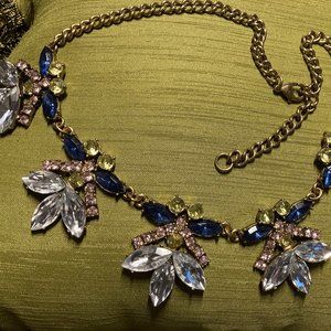 Oversized Chunky Rhinestone Necklace Costume Jewelry, Stella & Dot style